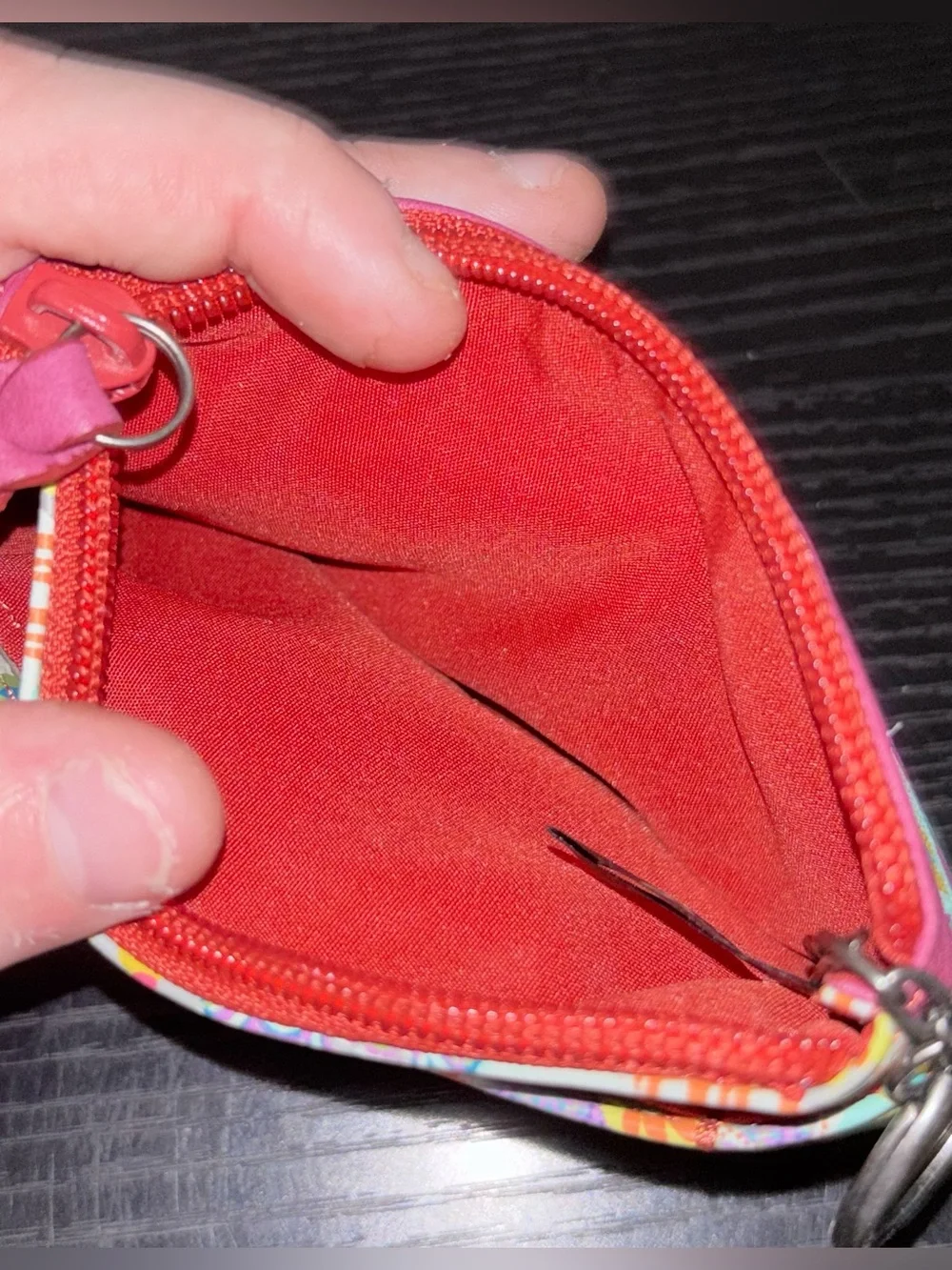 Fossil Floral Print Zippered Coin Pouch/Card Holder